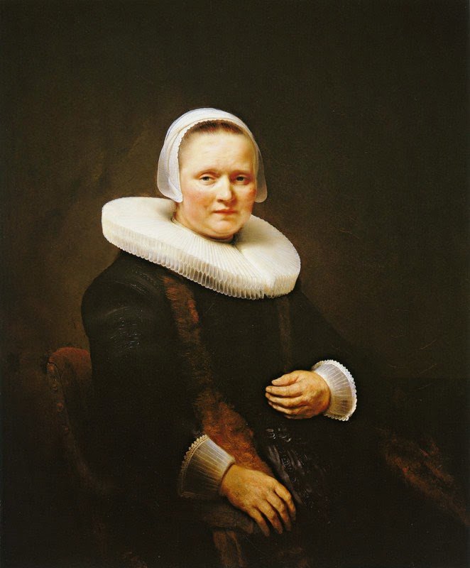 Naisen muotokuva, mahdollisesti Anna Wijmer tekijältä Rembrandt van Rijn