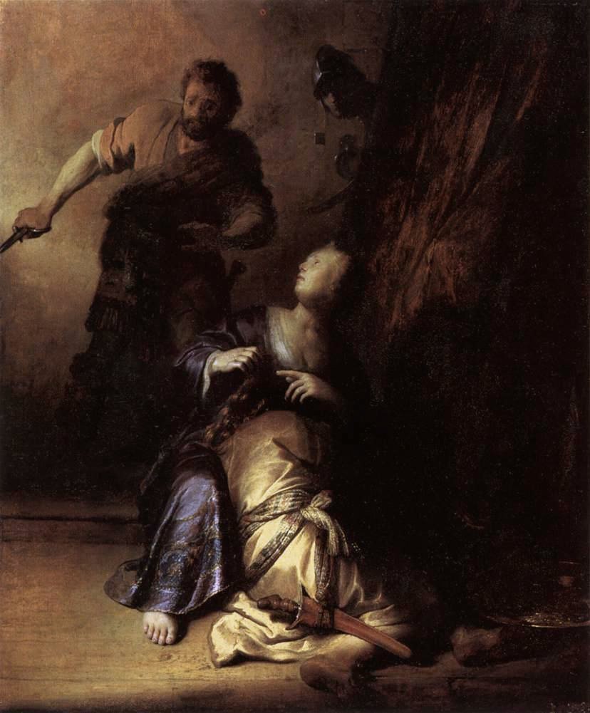 Simson ja Delila tekijältä Rembrandt van Rijn
