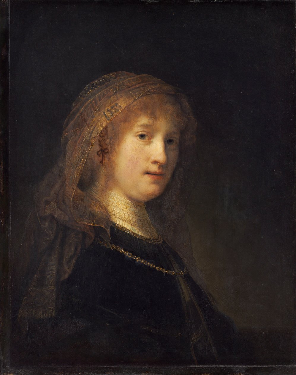 Saskia van Uylenburgh, taiteilijan vaimo tekijältä Rembrandt van Rijn