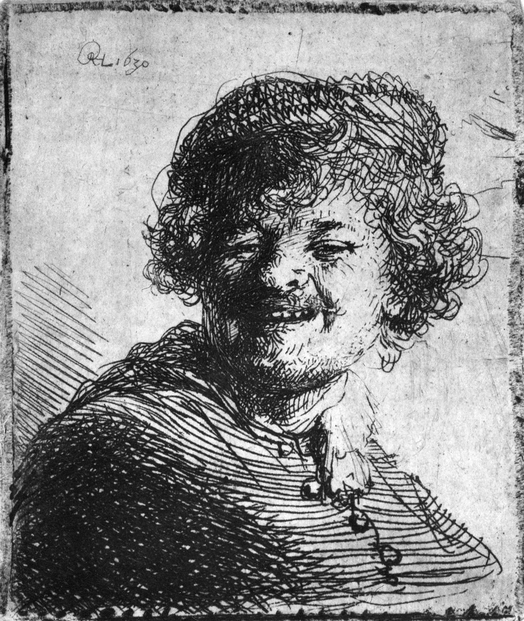 Omakuva, 1630 tekijältä Rembrandt van Rijn
