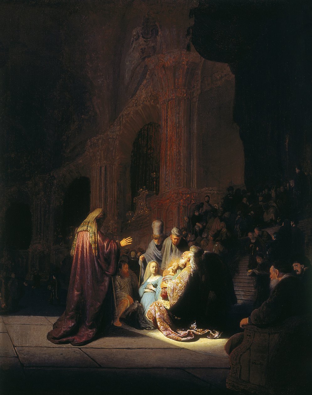 Simeonin ylistyslaulu tekijältä Rembrandt van Rijn