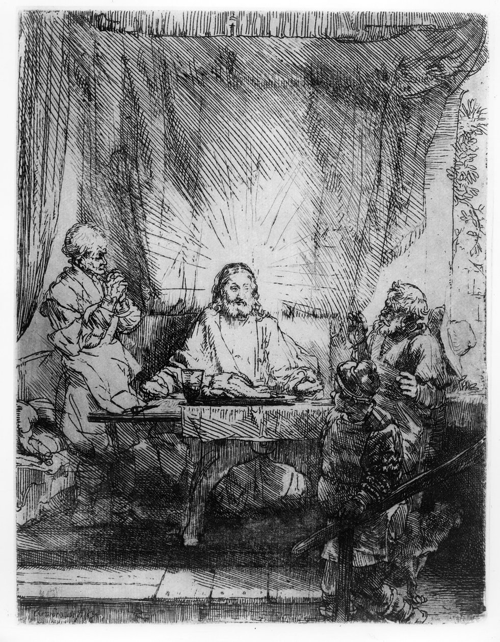 Illallinen Emmauksessa 1654 tekijältä Rembrandt van Rijn