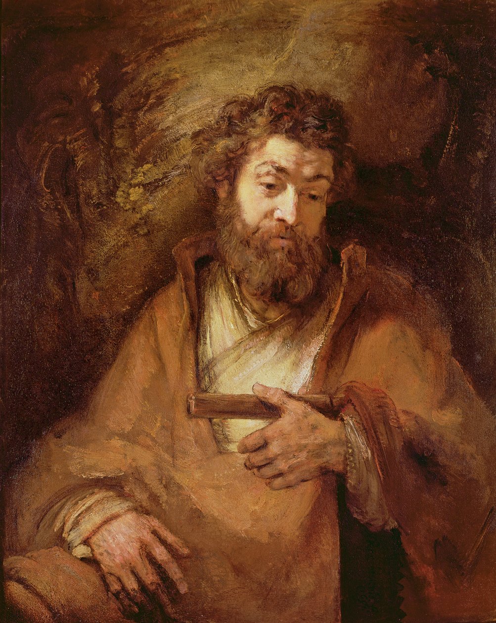 Apostoli Simon, 1661 tekijältä Rembrandt van Rijn