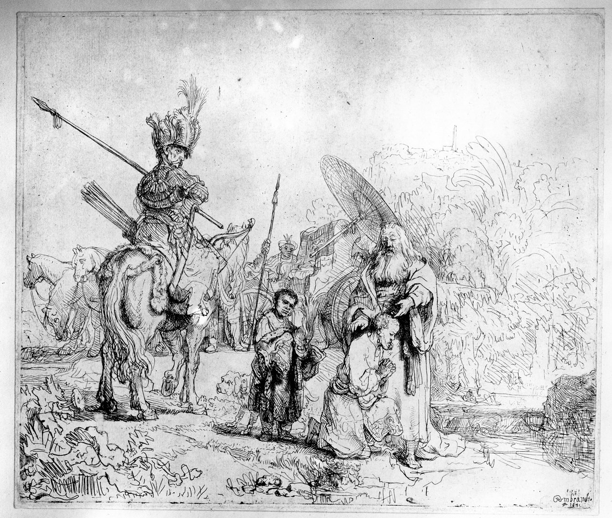 Eunukin kaste, 1641 tekijältä Rembrandt van Rijn
