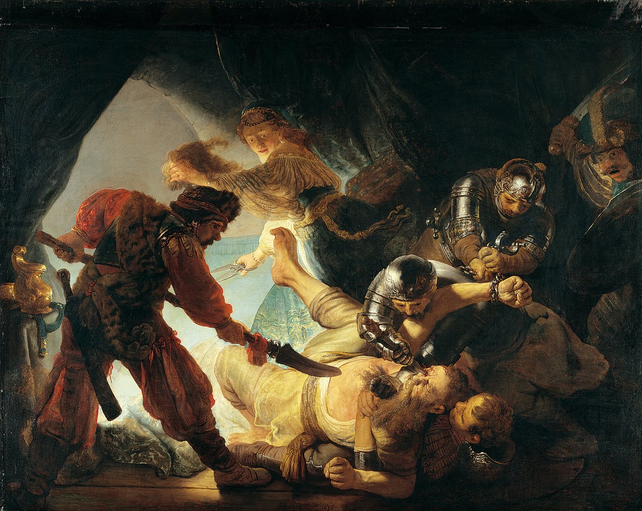 Simsonin sokaiseminen tekijältä Rembrandt van Rijn