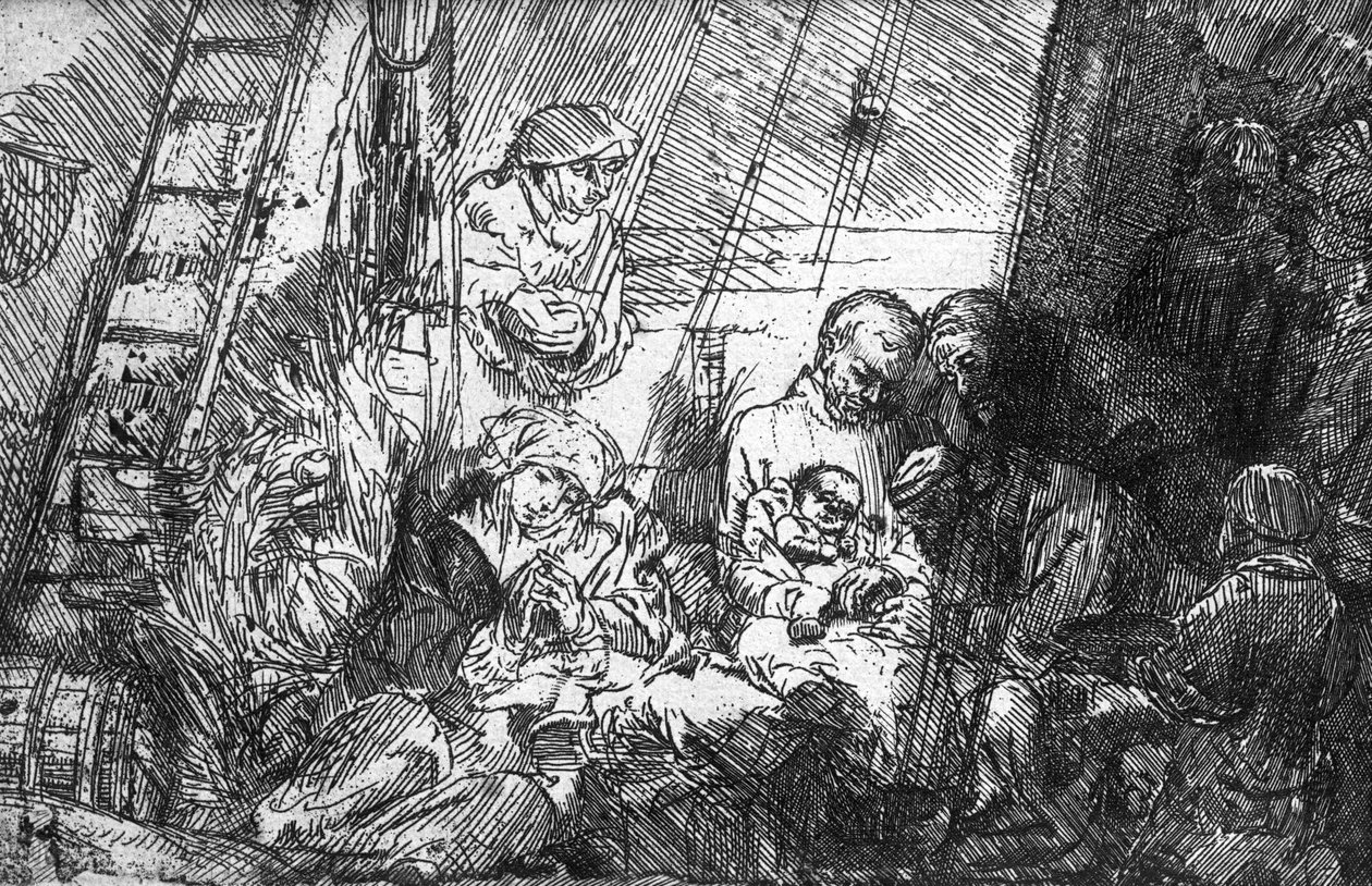Ympärileikkaus, 1654 tekijältä Rembrandt van Rijn