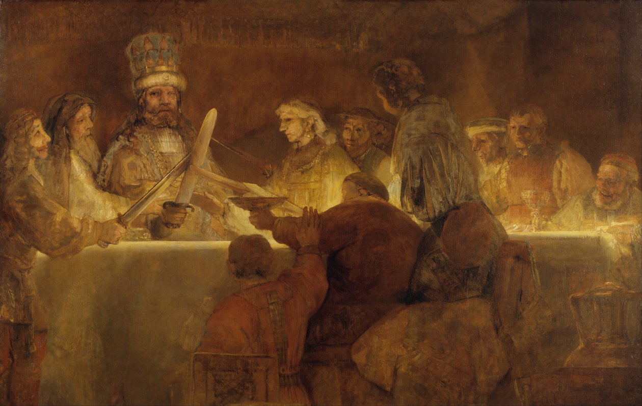 Batavialaisten salaliitto Claudius Civilisin alaisuudessa tekijältä Rembrandt van Rijn