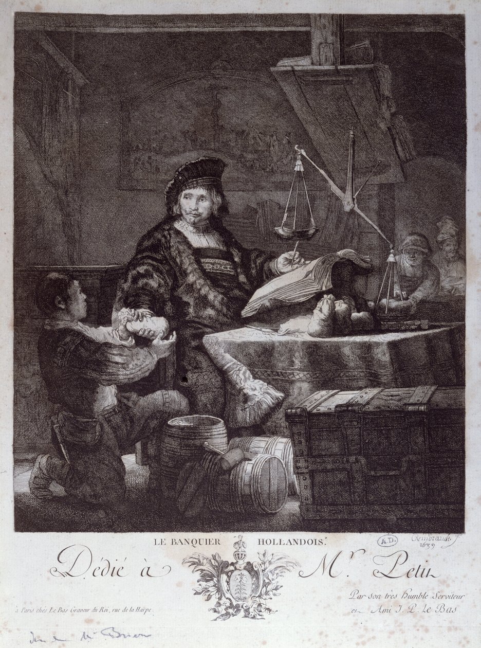 Hollantilainen pankkiiri, 1639 tekijältä Rembrandt van Rijn