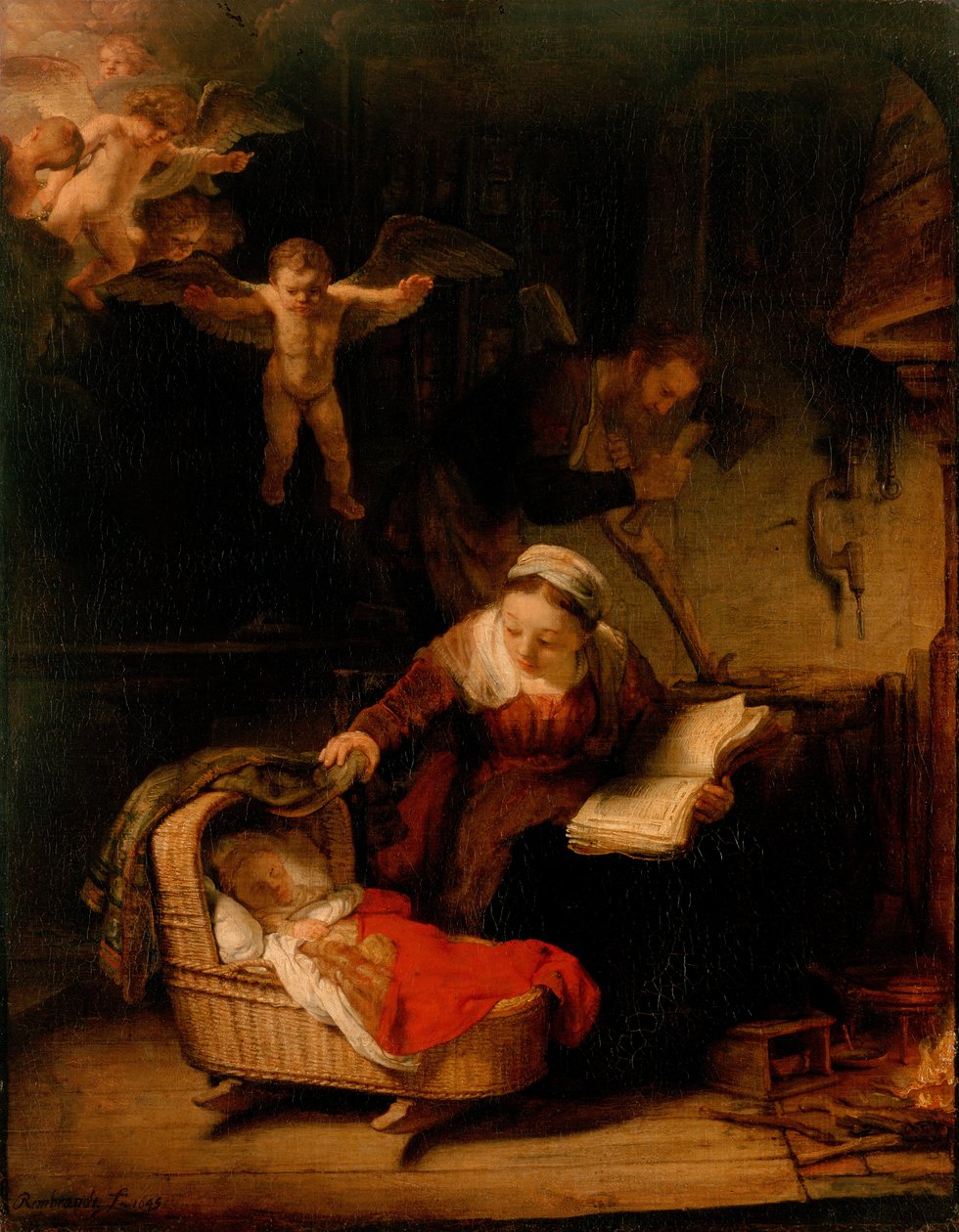 Pyhä perhe tekijältä Rembrandt van Rijn