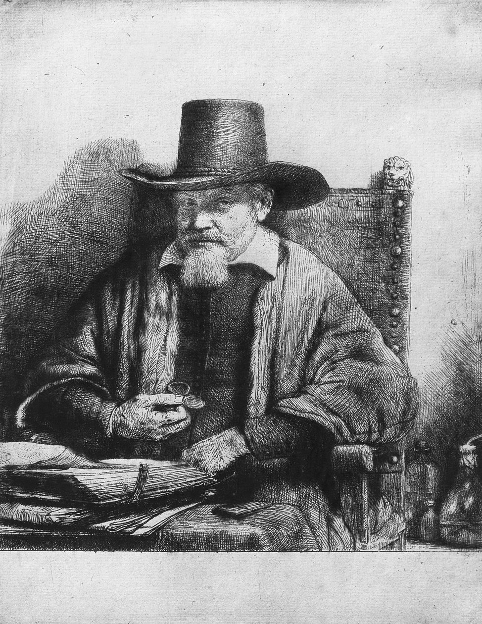 Lakimies Tolling tai tohtori Arnoldus Tholinx tai Petrus van Thol, 1656 tekijältä Rembrandt van Rijn