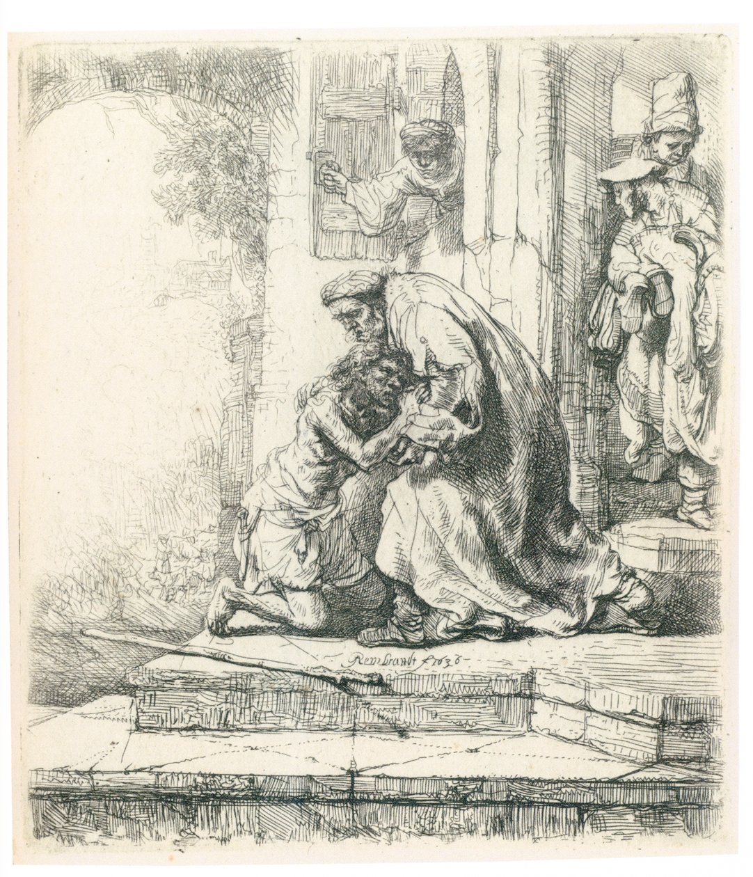 Tuhlaajapojan paluu tekijältä Rembrandt van Rijn