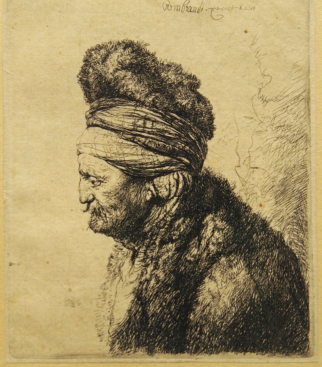 Toinen itämainen pää tekijältä Rembrandt van Rijn