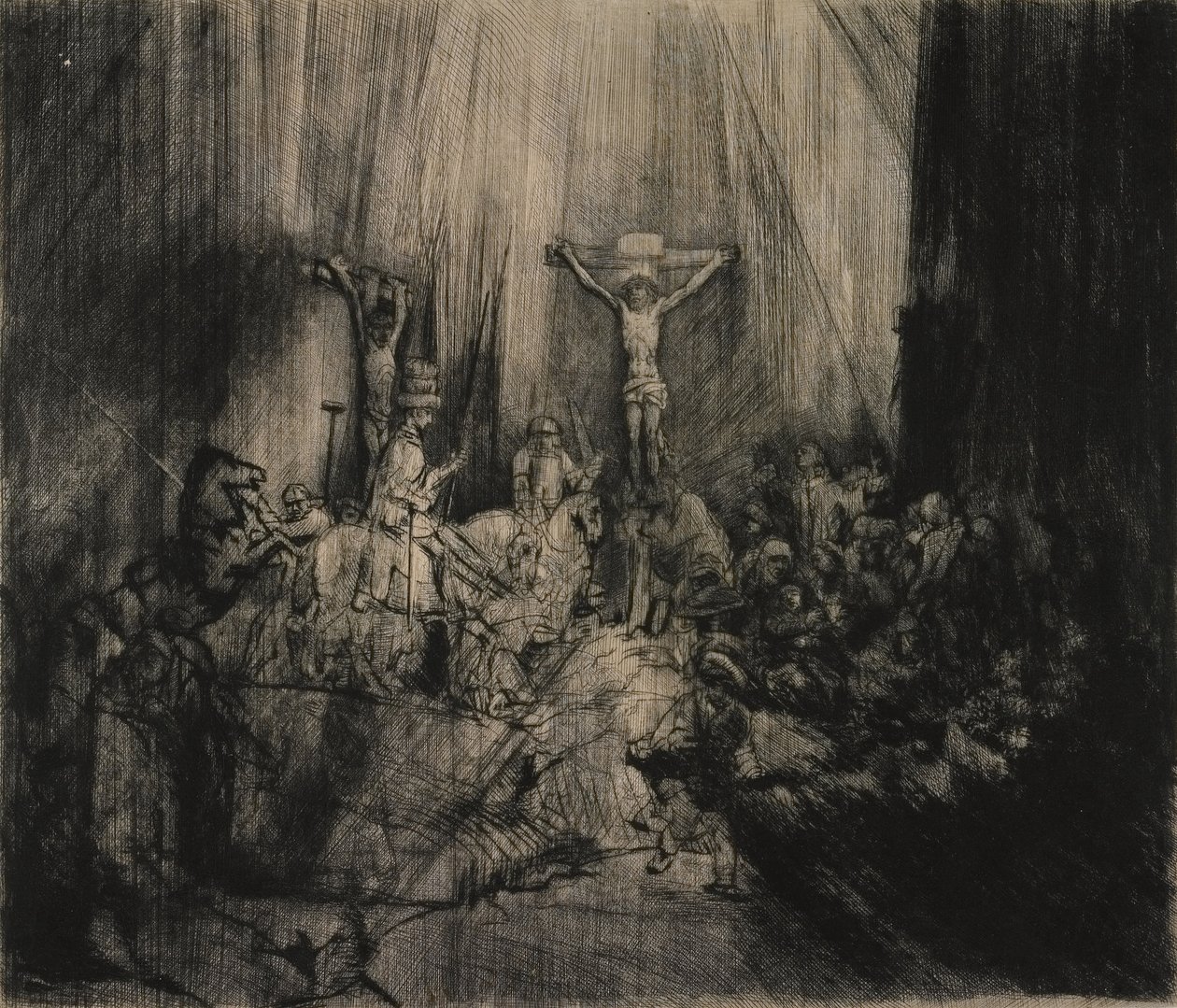 Kolme ristiä tekijältä Rembrandt van Rijn