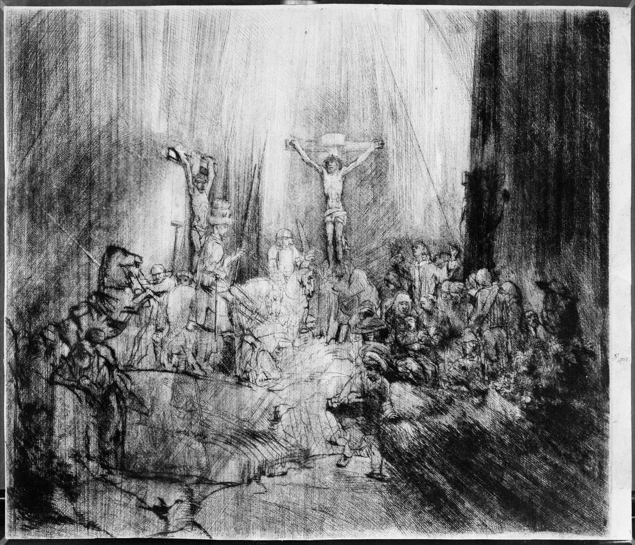 Kolme ristiä, 1653 tekijältä Rembrandt van Rijn