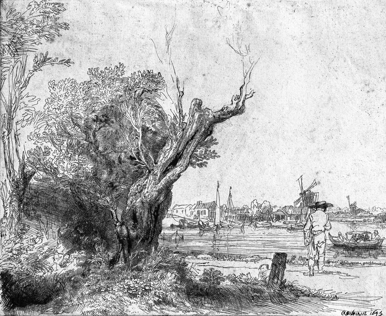 Näkymä Omvalista, lähellä Amsterdamia, 1645 tekijältä Rembrandt van Rijn