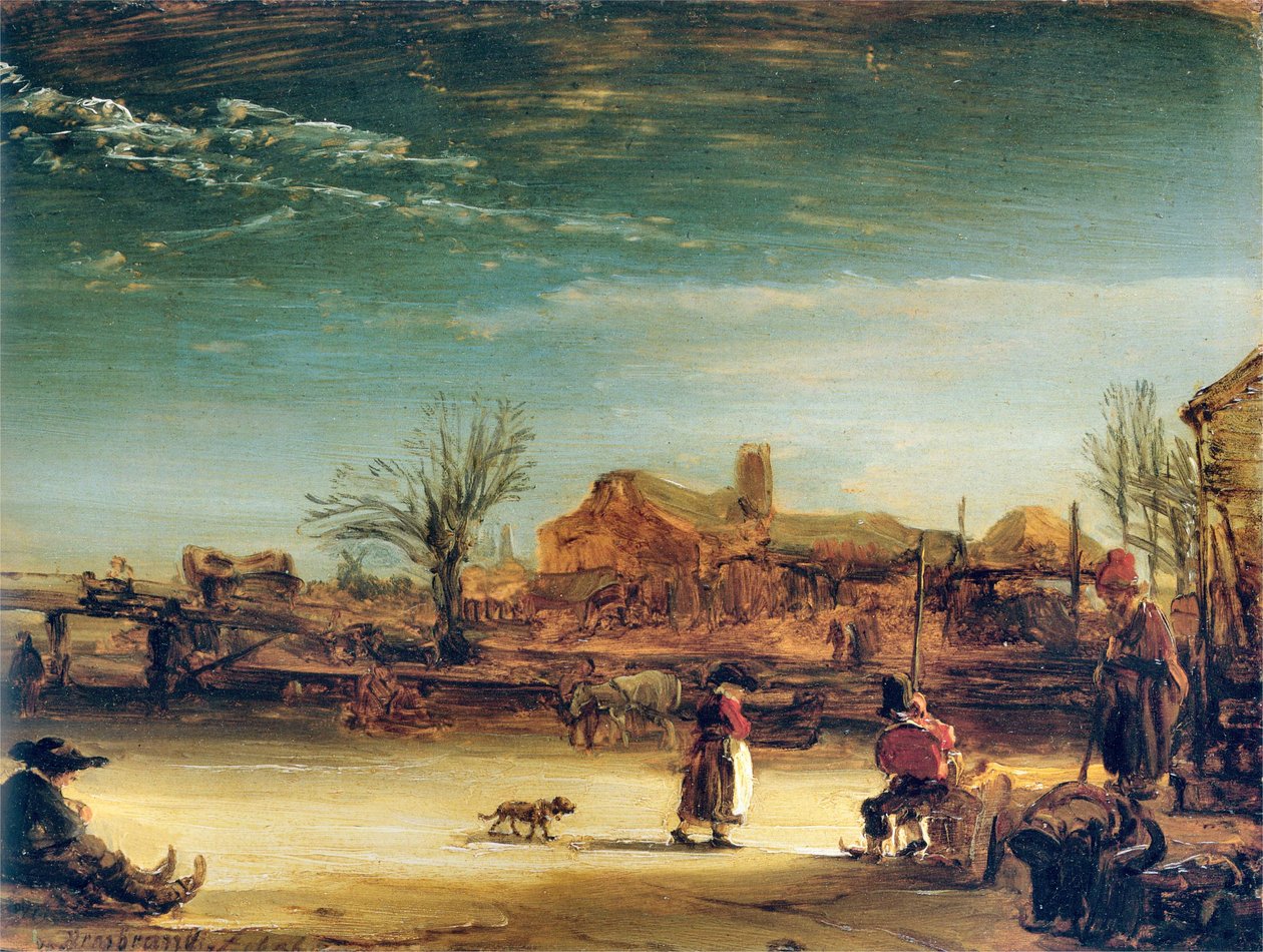 Talvimaisema tekijältä Rembrandt van Rijn
