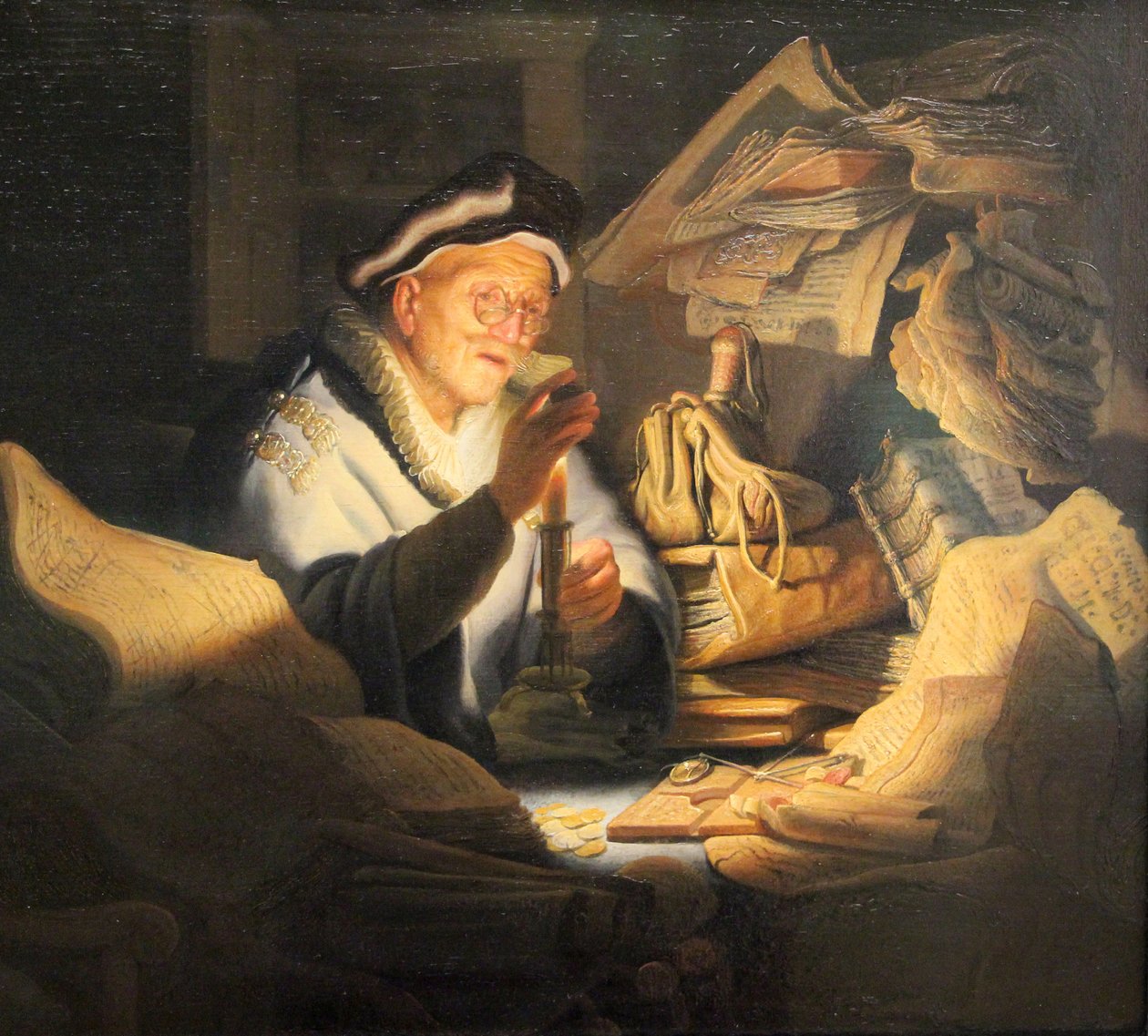 la parabola del ricco agricoltore tekijältä Rembrandt van Rijn