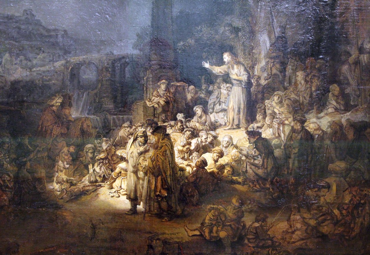 predica del battista tekijältä Rembrandt van Rijn