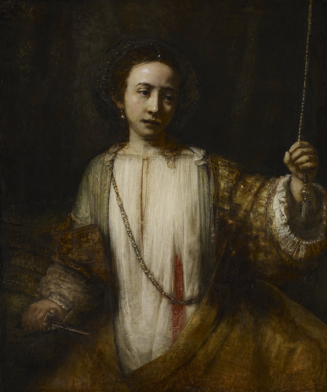 Lucretia tekijältä Rembrandt van Rijn