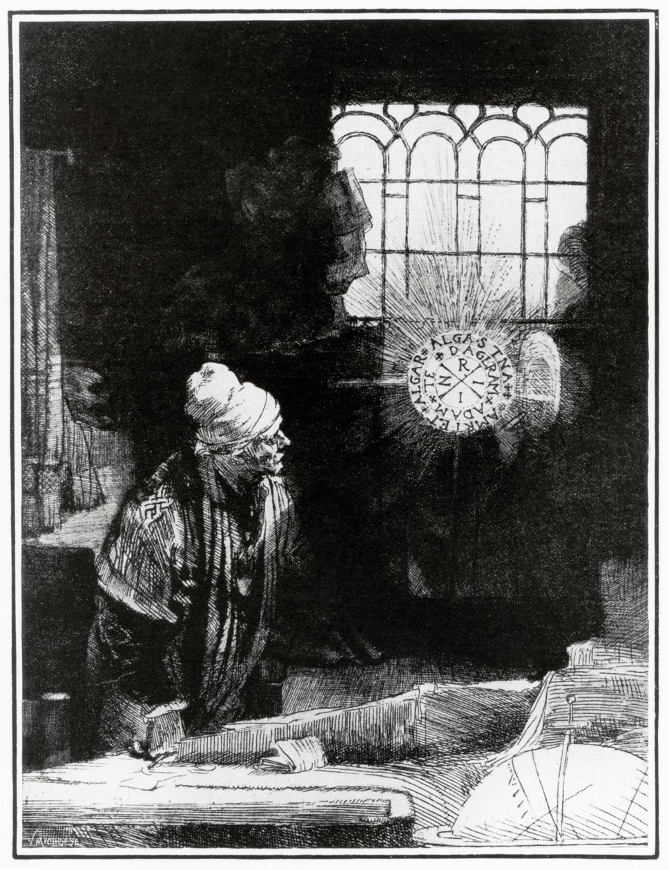 Goethen Faust - tekijältä Rembrandt Harmensz. van Rijn (after)