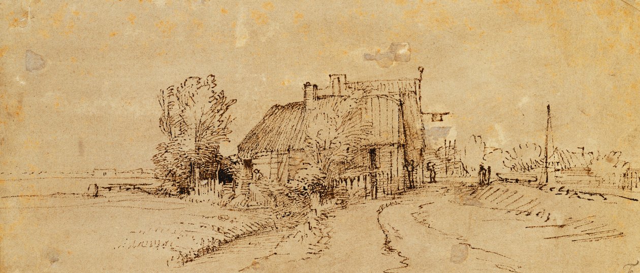 Majatalo tien varrella, tekijältä Rembrandt van Rijn