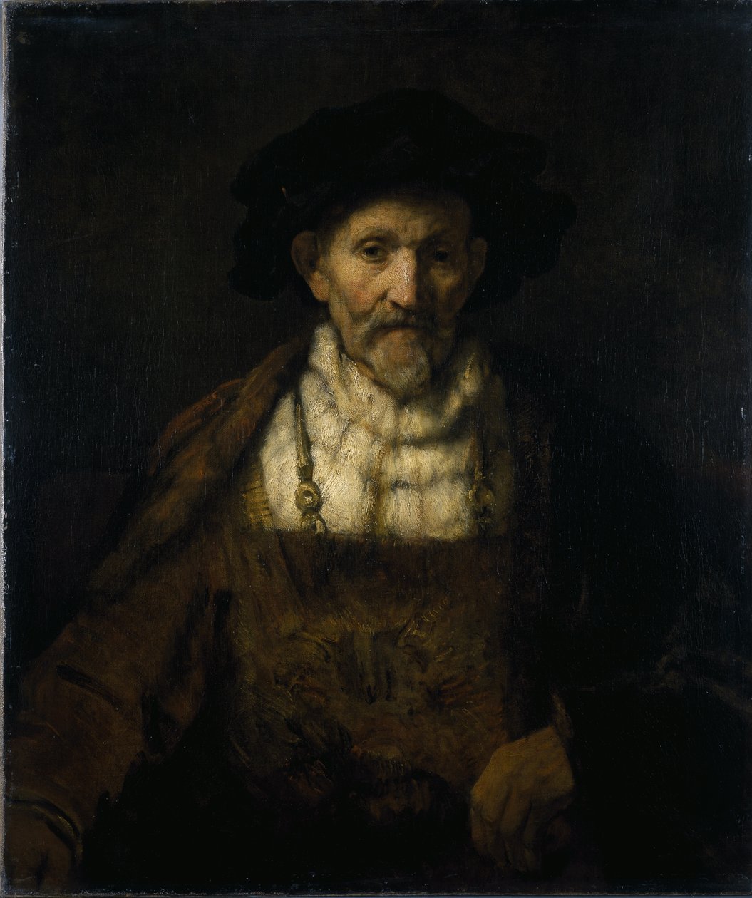 Vanha mies mielikuvituksellisessa asussa (öljy kankaalle) tekijältä Rembrandt Harmensz. van Rijn