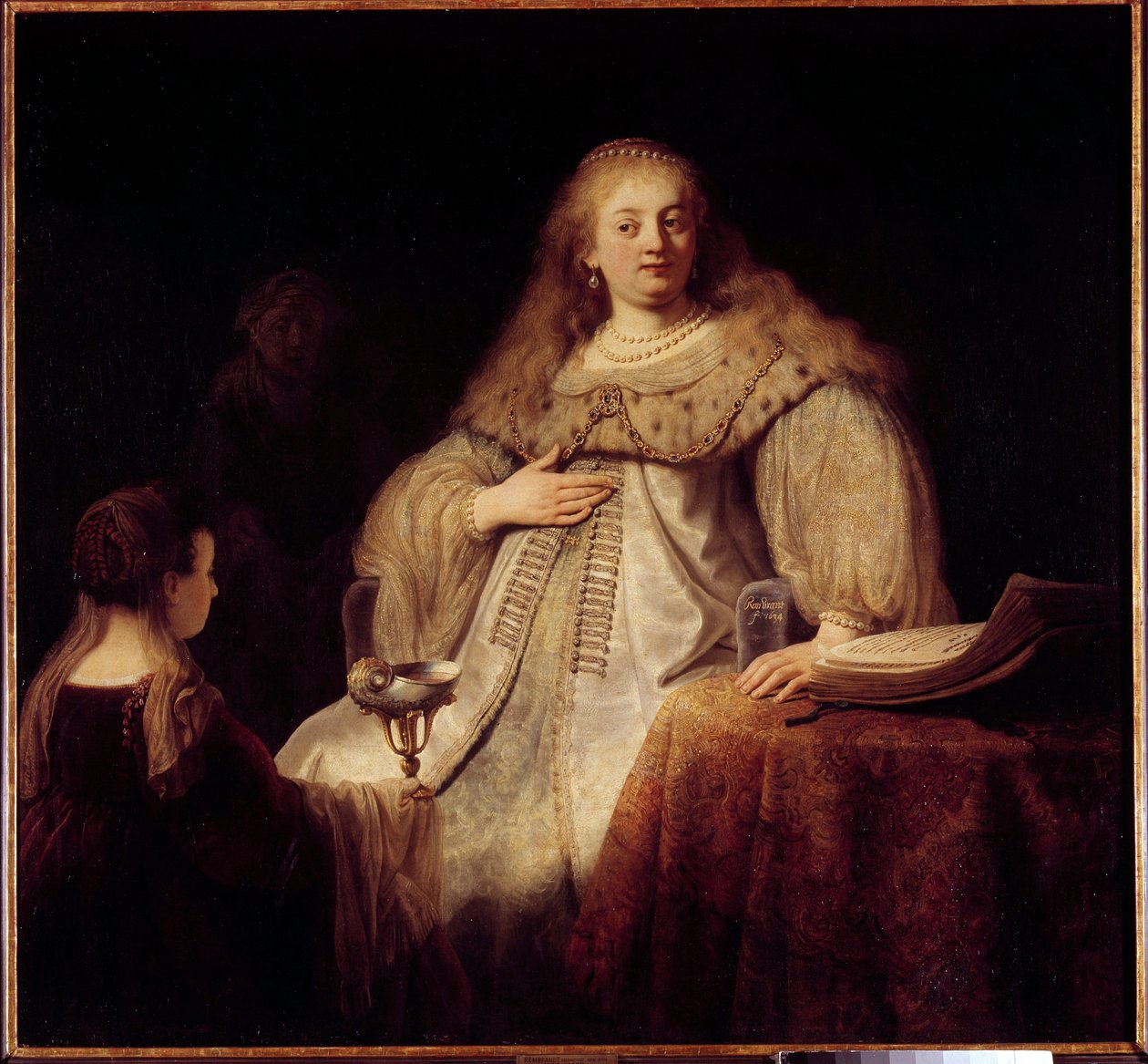 Artemis. Artemis I, Halikarnassoksen kaupungin kuningatar 4. vuosisadalla eKr. (Roughenidien valtakunta). Rembrandtin maalaus (1606-1669) tekijältä Rembrandt van Rijn