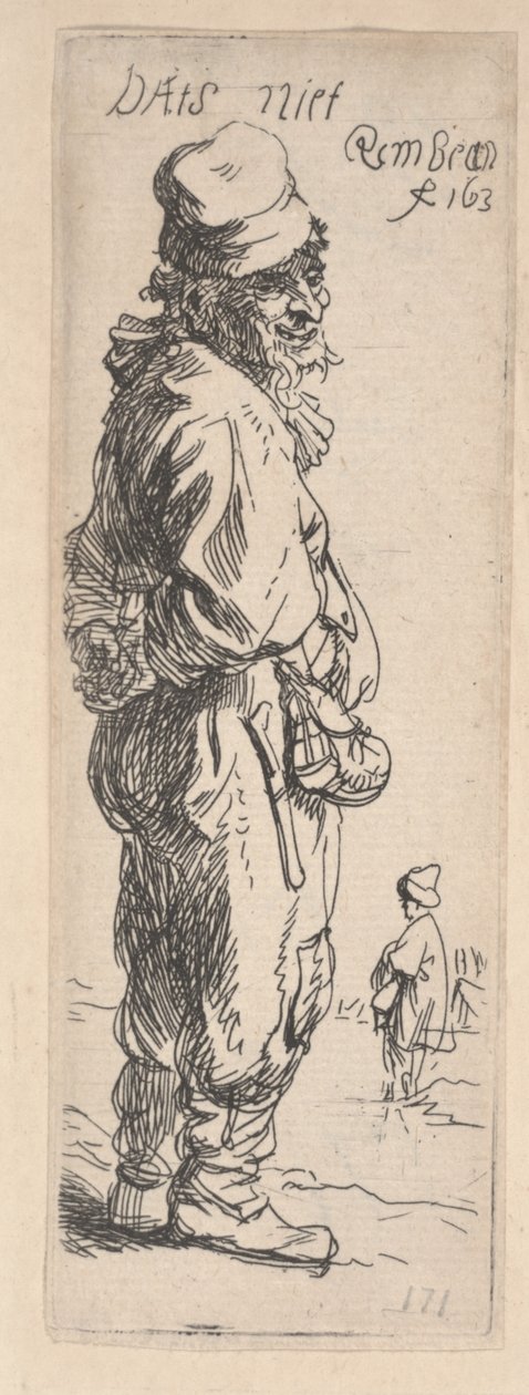 Kerjäläinen vastaa tekijältä Rembrandt van Rijn