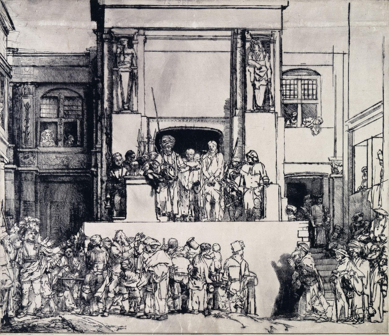 Kristus esitettiin kansalle, 1655 tekijältä Rembrandt van Rijn