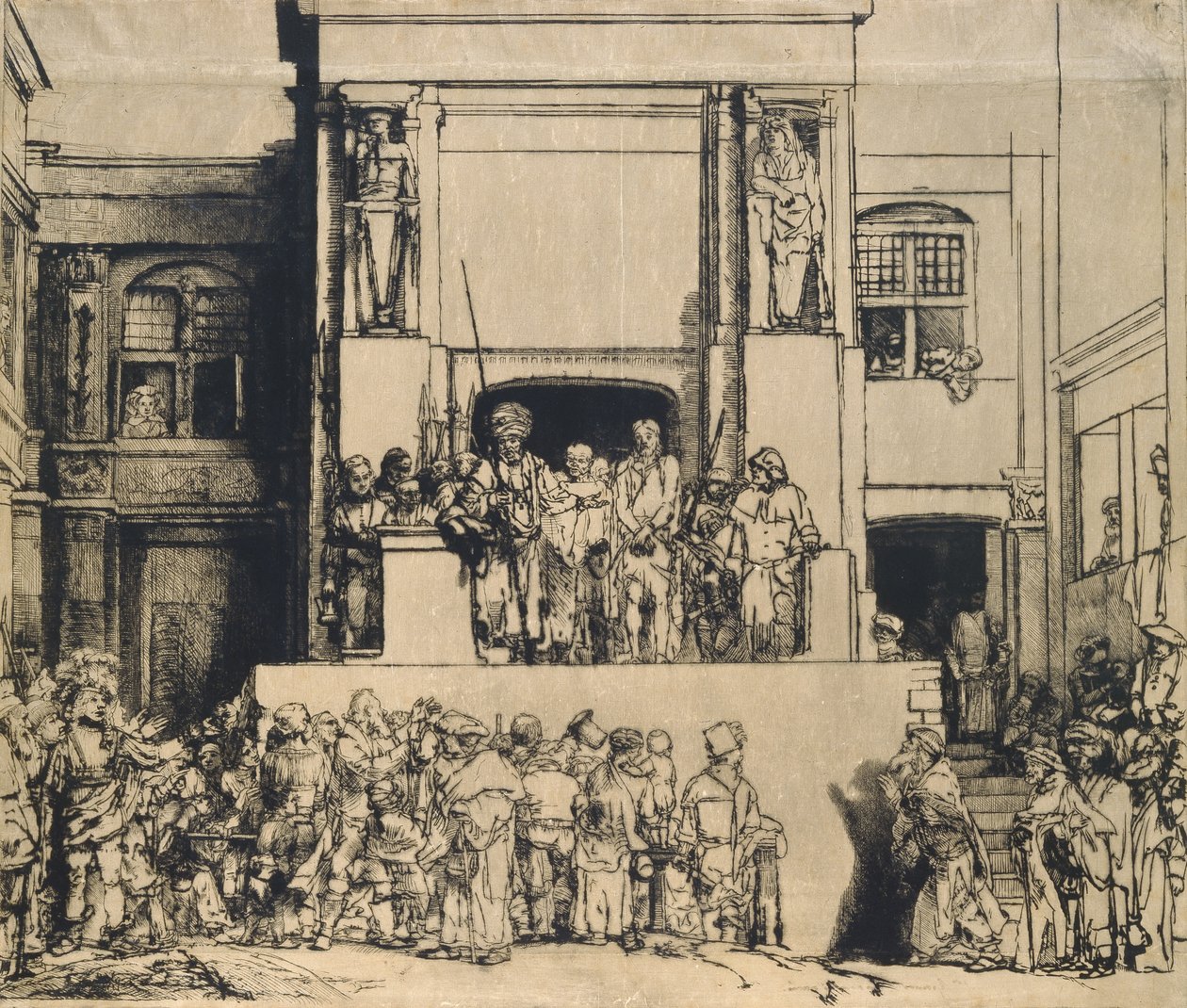 Kristus esitteli ihmisille: pitkänomainen levy tekijältä Rembrandt van Rijn