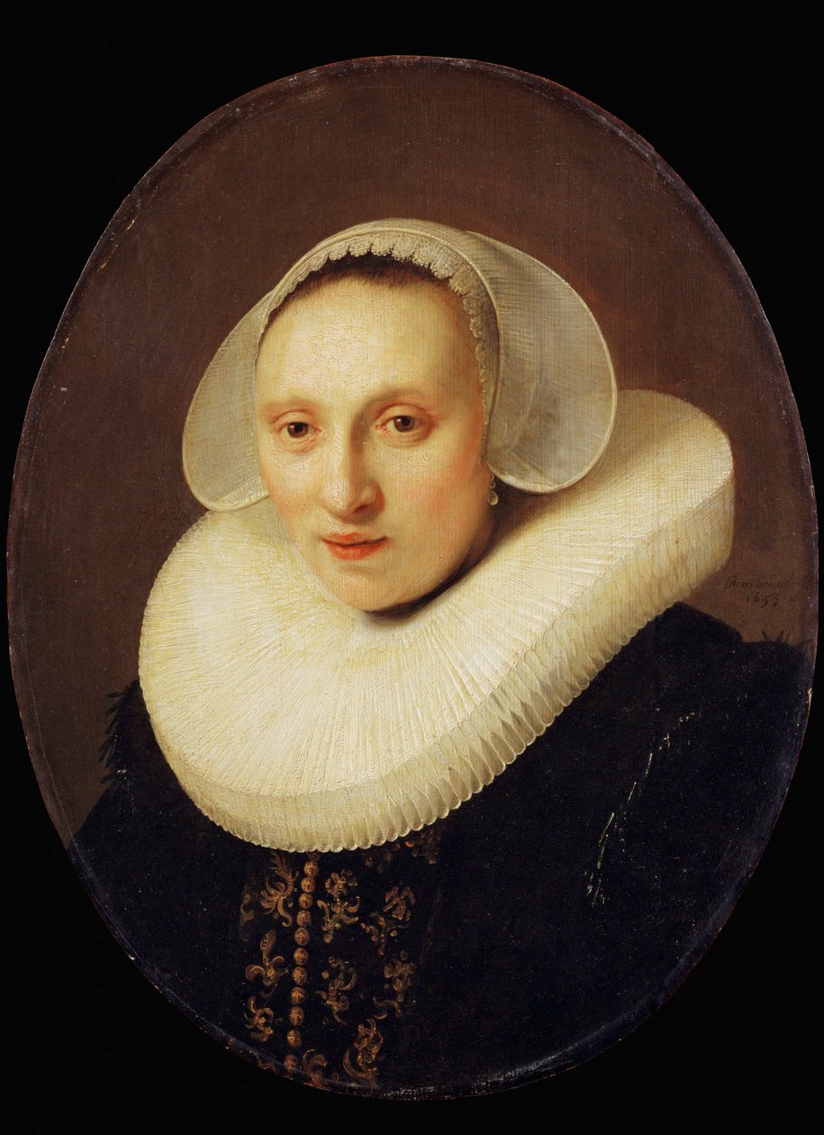 Cornelia, Pronck, marchand Albert Cuyperin vaimo, 33-vuotias ... tekijältä Rembrandt Harmensz. van Rijn