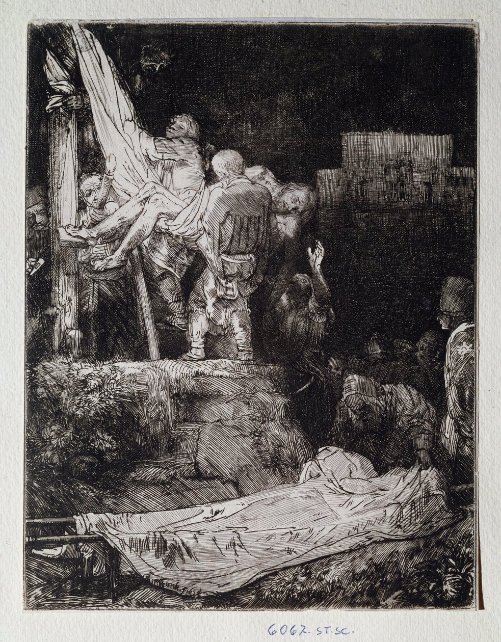Rembrandt Harmenszoon van Rijnin (1606-1669) piirustus Firenze, Uffizi (toimistot), Gabinetto Disegni ja Stampe tekijältä Rembrandt van Rijn