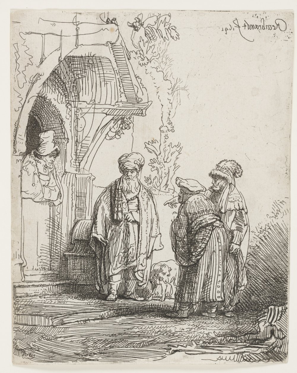 Jaakob ja Laban tekijältä Rembrandt van Rijn