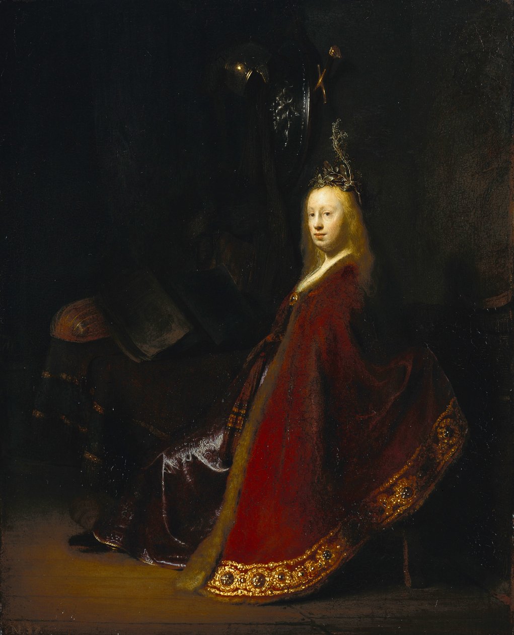 Minerva, 1631 tekijältä Rembrandt van Rijn