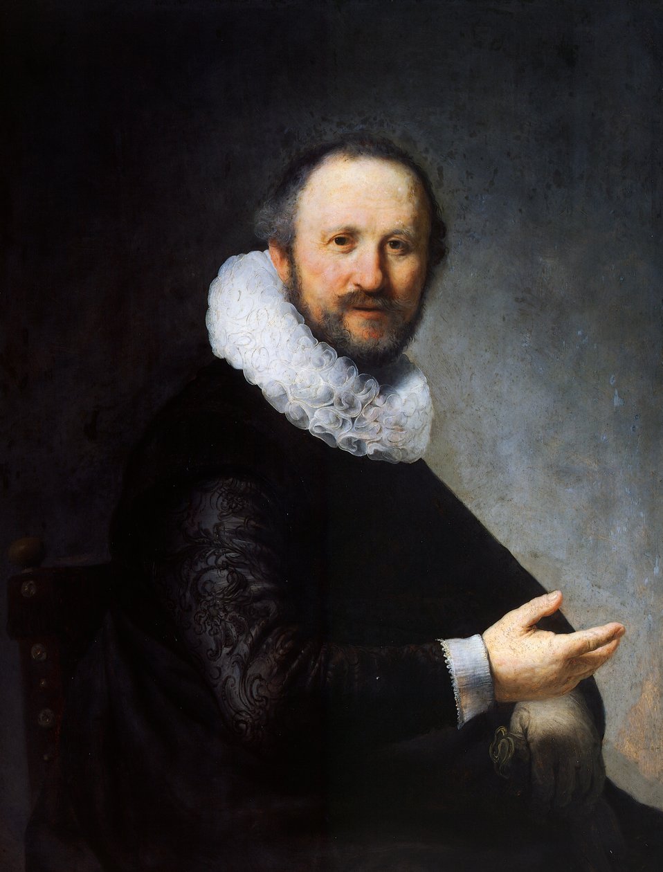 Istuvan miehen muotokuva tekijältä Rembrandt Harmensz. van Rijn