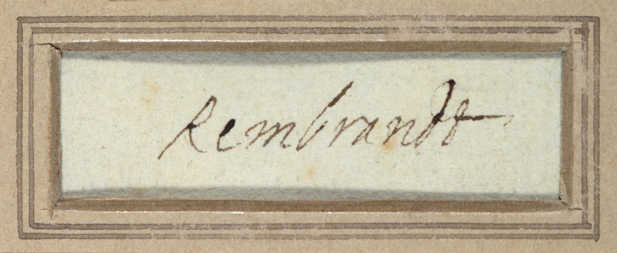 "Rembrandt" (muste paperille) tekijältä Rembrandt Harmensz. van Rijn