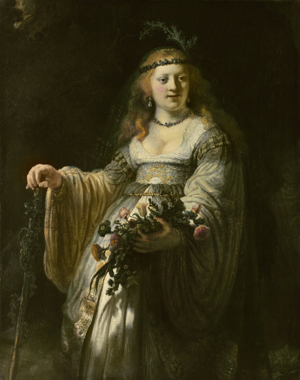 Saskia van Uylenburgh Arcadian-asussa tekijältä Rembrandt van Rijn