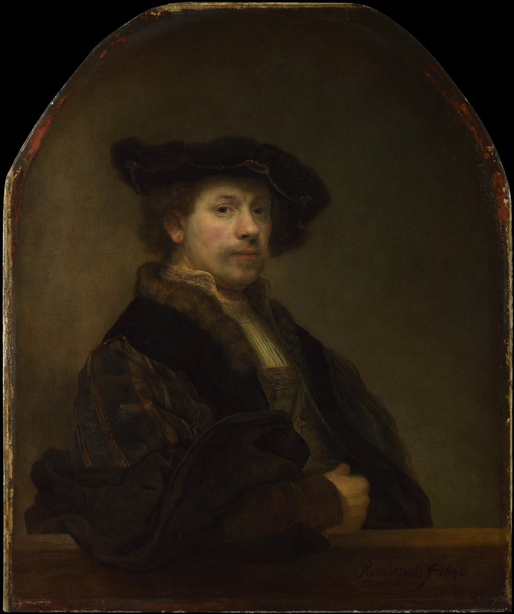 Omakuva 34-vuotiaana tekijältä Rembrandt van Rijn