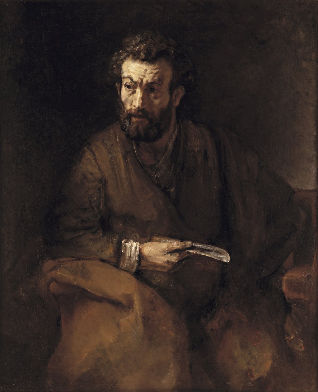 Pyhä Bartolomeus tekijältä Rembrandt van Rijn
