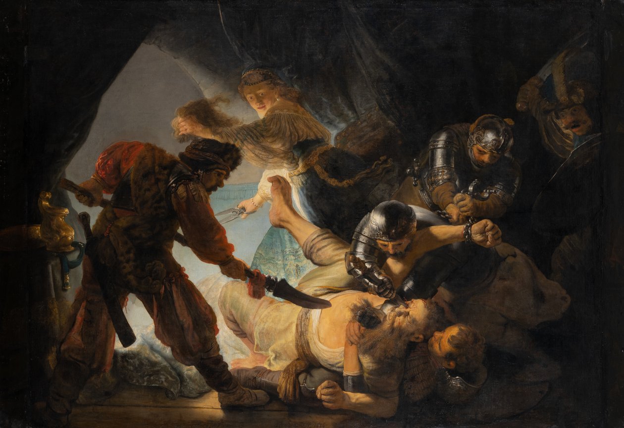 Simsonin sokaiseminen tekijältä Rembrandt Harmensz. van Rijn