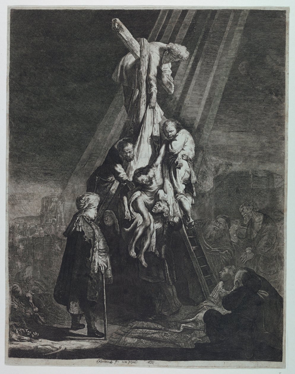 Lasku ristiltä tekijältä Rembrandt van Rijn
