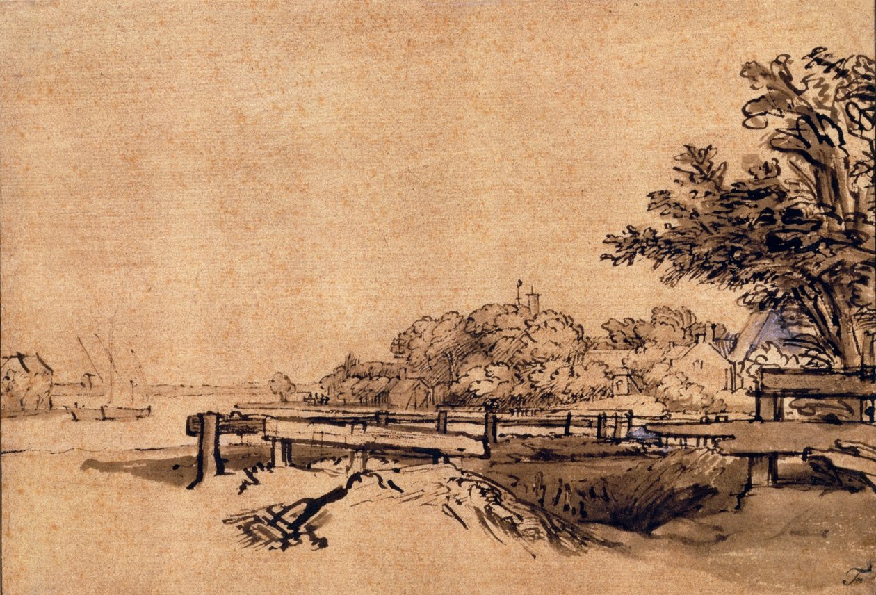 Laituri tekijältä Rembrandt van Rijn