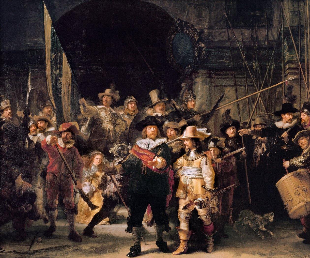Yövartija tekijältä Rembrandt Harmensz. van Rijn