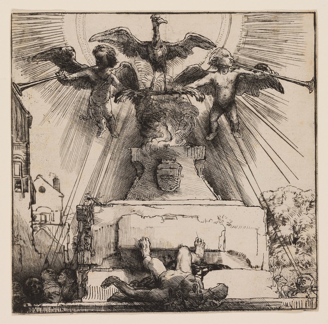 A Fênix ou A Estátua Derrubadafinlandês tekijältä Rembrandt Harmensz. van Rijn