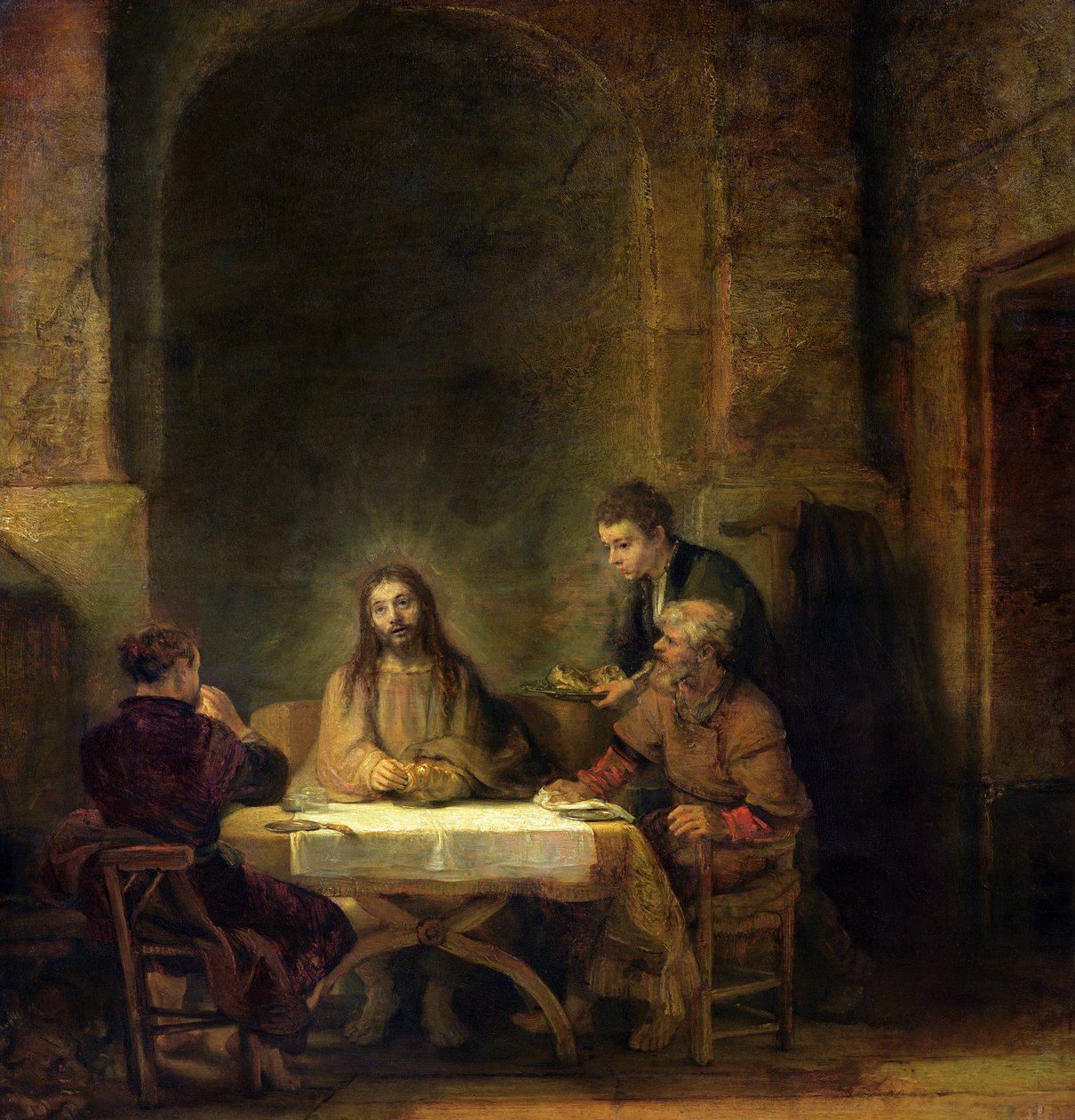Illallinen Emmauksessa tekijältä Rembrandt van Rijn