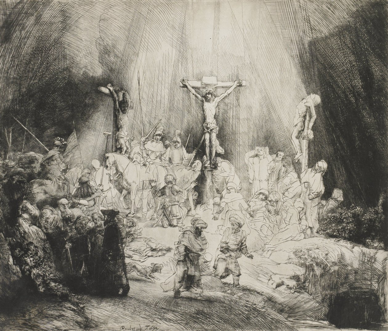 Kolme ristiä tekijältä Rembrandt van Rijn