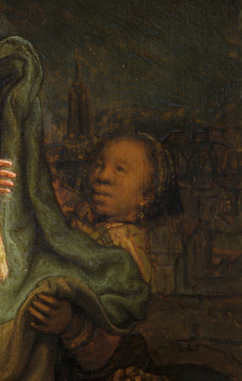 Vierailu, yksityiskohta tekijältä Rembrandt van Rijn