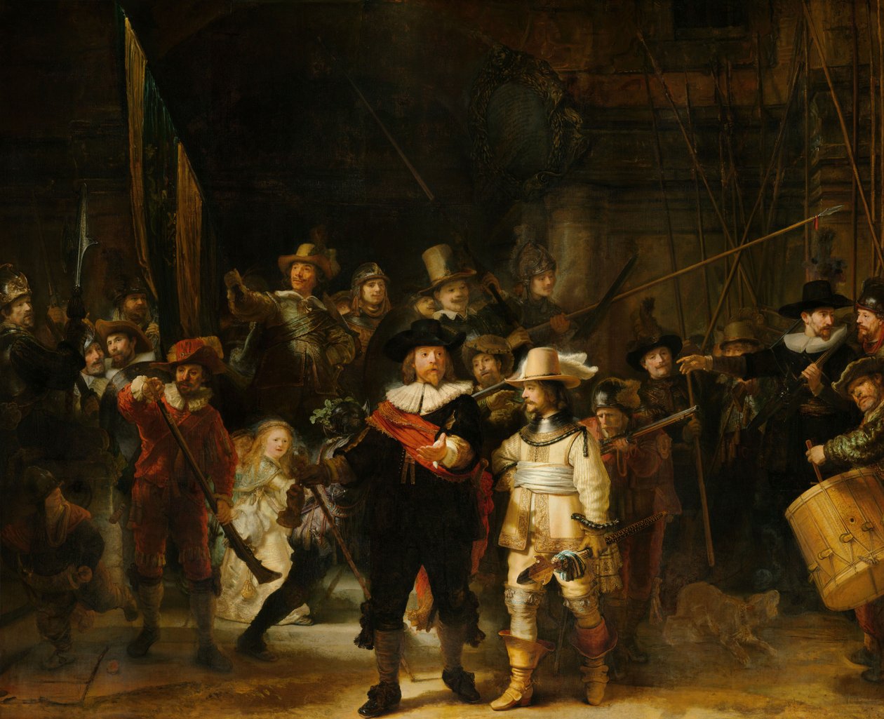Frans Banning Cocqin ja Willem van Ruytenburghin yhtiö, joka tunnetaan nimellä "Yövartio" tekijältä Rembrandt Harmenszoon van Rijn, Rembrandt