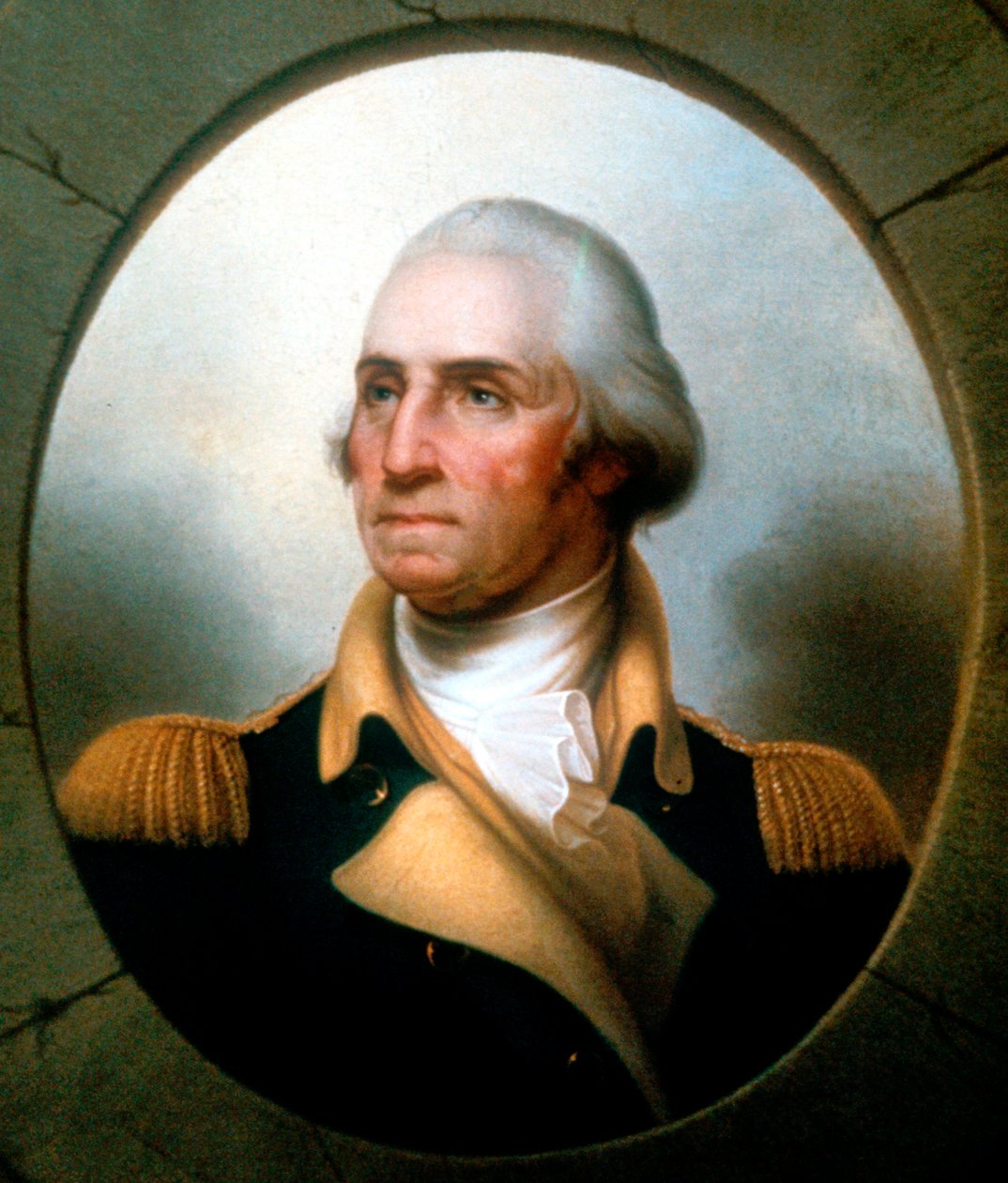 George Washington 1732-99, Yhdysvaltain ensimmäinen presidentti 1789-97. tekijältä Rembrandt Peale