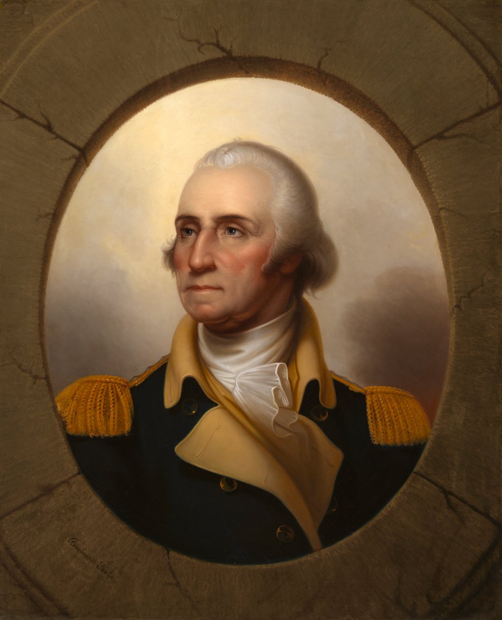 Tipus de port de George Washington, c. 1853. finlandès tekijältä Rembrandt Peale